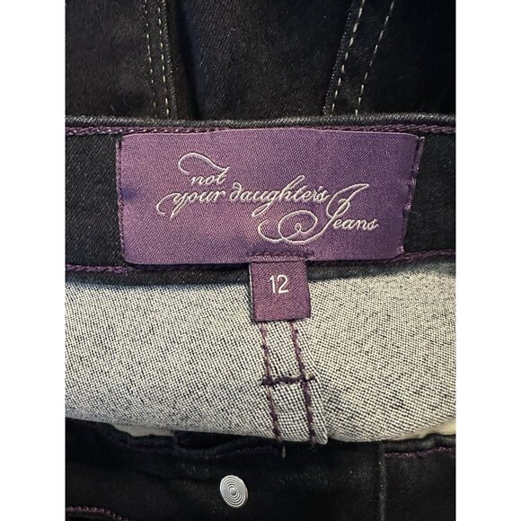 Not Your Daughter's Jeans Marilyn Straight DARK BLUE Indigo Size 12 x 31" Inseam - Picture 5 of 6